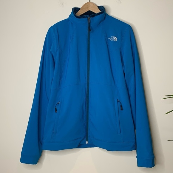 The North Face | Blue Lightweight Windproof Zip Fleece Lined Softshell Jacket L - Picture 1 of 16